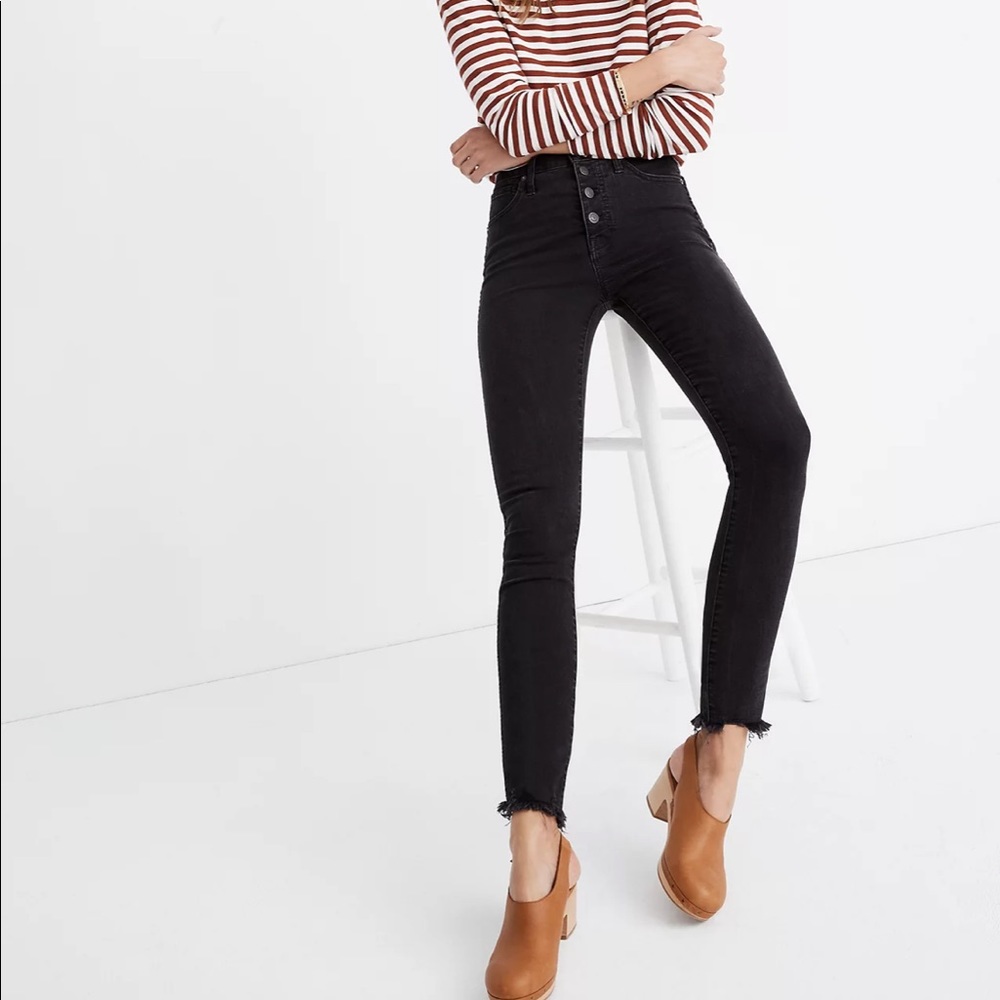 Madewell 9” high rise skinny jeans